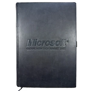 MICROSOFT GLOBAL HIGH TECH SUMMIT 07 Leatherette Journal Book Pedova Collection - Picture 1 of 19