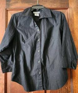 Columbia Shirt Womens Size Small Black Outdoors Button Up Long Sleeve - Picture 1 of 4