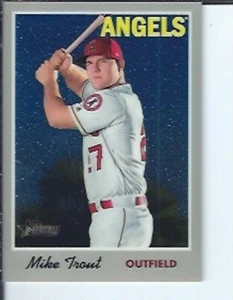 Mike Trout 2019 Topps Heritage Chrome #ed / 999 - Picture 1 of 1