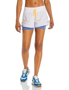New Balance Women's Impact Run 2 in 1 Short, Libra Print, X-Large - Picture 1 of 2