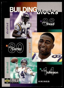 1997 Collector's Choice Jake Reed/Cris Carter/Brad Johnson/Robert Smith/John