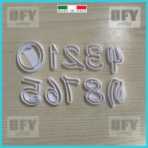 Set 10 Numeri Disney Formine Biscotti Cookie Cutter Altezza 4,8cm - Foto 1 di 2
