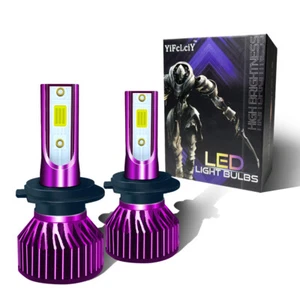 2PCS LED Headlight Kit H7 High Beam Bulbs Super Bright 12000LM For Ford Escape - Picture 1 of 12