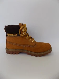 Botas con cordones Caterpillar CAT talla 6,5 ajuste ancho marrón cuero nobuck para mujer y hombre - Imagen 1 de 15