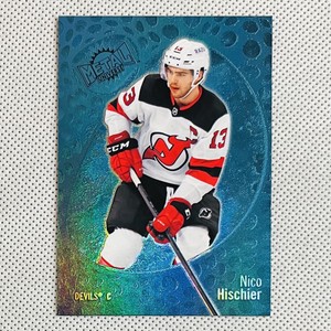 2022-23 Skybox Metal Universe Blue Spectrum FX Parallel Nico Hischier #60 Devils
