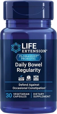 Gel blando Life Extension Florassist regular intestinal diario 30 Foto 1 de 4