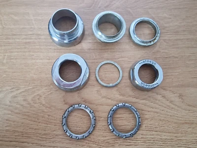 Vintage Ofmega Road Bicycle Headset 1" Threaded Chrome Racing Bike Parts NOS - Image 1 of 4