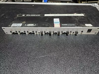 PHONIC PM 801 Rack Mountable 8 Channel Personal Mixer with Mute & Tone Control. - Image 1 of 4