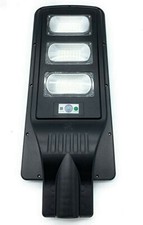 FARO LED SOLARE LAMPIONE STRADALE 90W CREPUSCOLARE 6000K ENERGIA SOLARE
