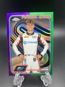 Paul Aron 2024 Topps Chrome Formula 1 #31 Viola Verde Rifrattore - Foto 1 di 2