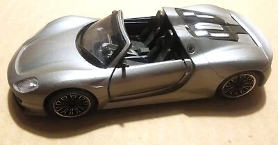 MSZ PORSCHE 918 SPYDER DIE CAST CAR MODEL 1/32 GRAY WM68300CP-0519 SOUND & LIGHT - Image 1 of 4