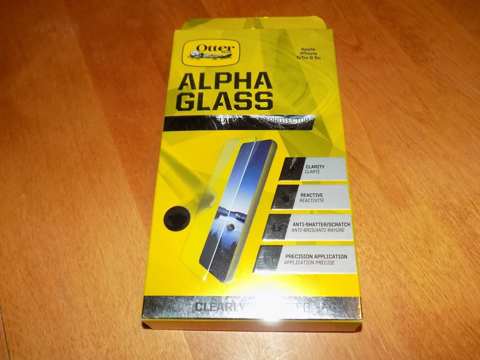 OTTERBOX ALPHA GLASS Screen Protector Apple iPhone 5 5S 5C FORTIFIED SEALED NEW - Image 1 of 4