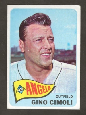 1965 Topps Hi #569 SP GINO CIMOLI, Angels, No Crease, EXMT - Image 1 of 2
