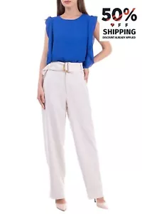 RRP €255 VINCE. Trousers Size US 6 Pleated Belted High Waist - Picture 1 of 4