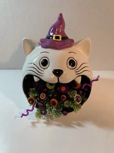 HalloweenVTG Button Bouquet- Big Mouth Cat-Fall~Farmhouse~Country~Prim~Decor - Picture 1 of 4
