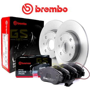 Kit Dischi e Pastiglie Freni Anteriori Brembo Per Fiat Punto 500 1.2 Benzina GPL - Picture 1 of 8
