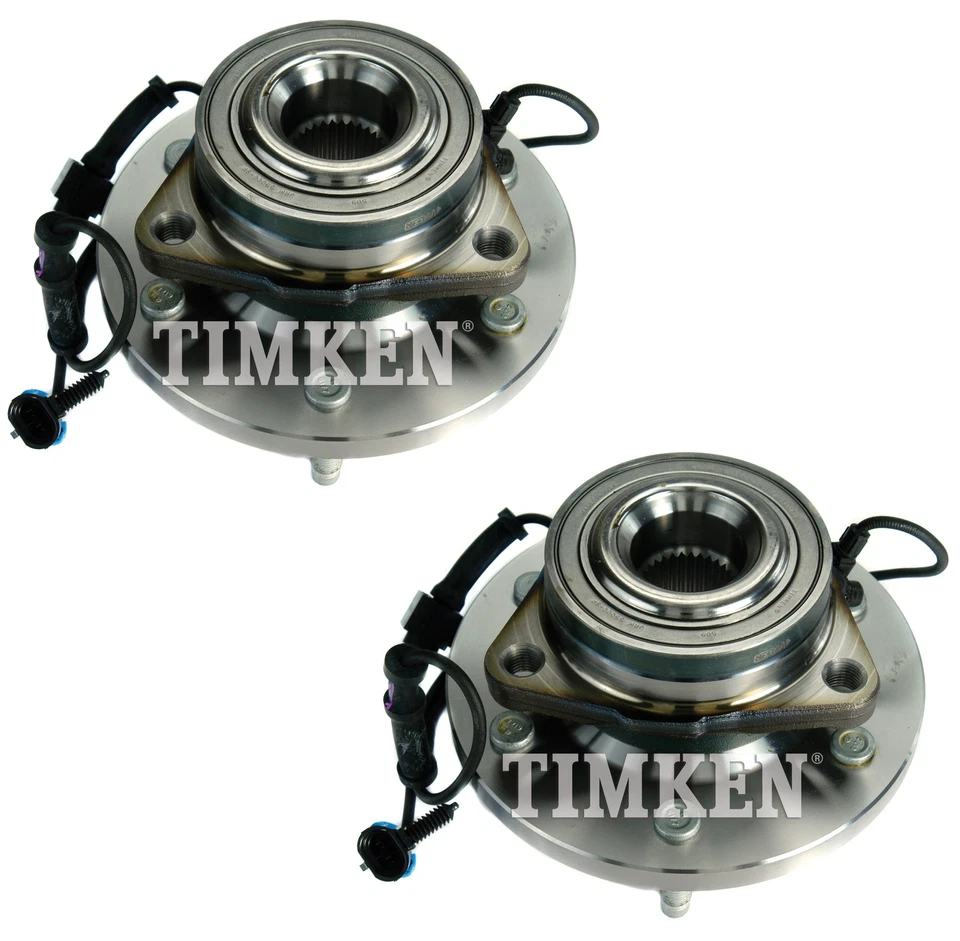 Juego de pares de 2 kits de cojinetes y bujes de rueda delanteros Timken para Hummer H3 H3T 09-10 4x4 Foto 1 de 1