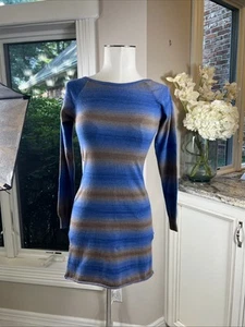 SSENSE Gimaguas ombre blue & brown Minidress Cotton knit - Small - Picture 1 of 8