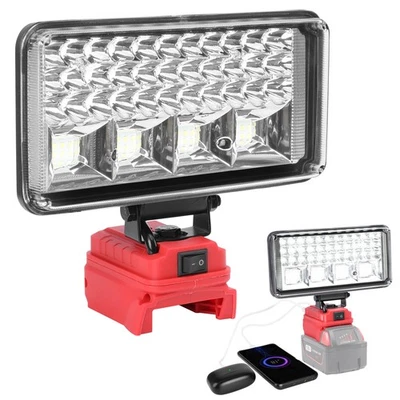 Wireless LED Work Light for Milwaukee M18 18V Battery w/USB Cordless Outdoor - Image 1 of 4