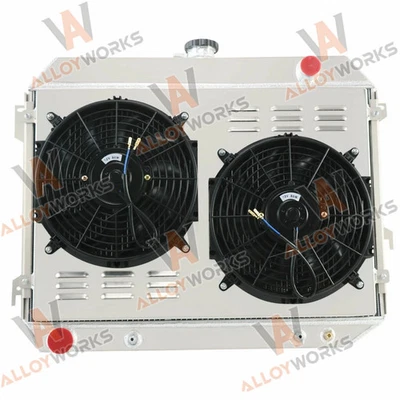 4 Row Radiator Shroud Fan For 1970-74 Dodge Charger,1968-73 Plymouth Road Runner - Image 1 of 4
