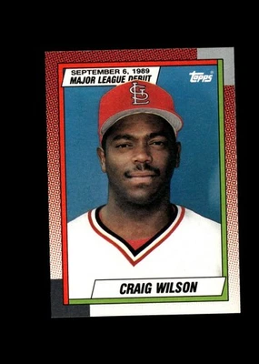 Craig Wilson - 1990 Topps Major League Debut Card #146 - St. Louis Cardinals - Image 1 of 2