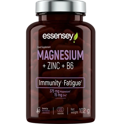 Essensey® MAGNESIUM + ZINC + B6 120 Kapseln + extra BONUS
