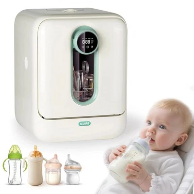 Icuire Lavadora y Esterilizador de Biberón con Secadora - 3.2L, Controles Táctiles, Blanco Foto 1 de 4