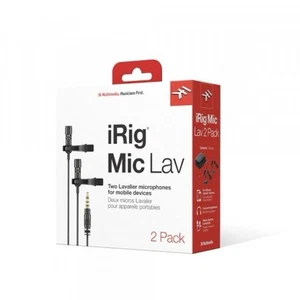 IK Multimedia iRig Mic Lav 2 Pack Lavalier Microphone for iPhone/iPad/Android - Picture 1 of 1