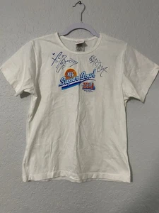 Vintage Super Bowl XLI T-Shirt signiert NFL (2) Autogramme Gr. Large SB 41 2007 - Bild 1 von 7
