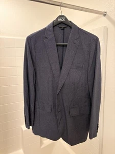 Hugo Boss Vtg Cashmere Blazer Super Fine Gray 44 Mens Academia Preppy - Picture 1 of 3