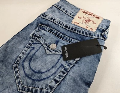 True Religion Ricky большой T клапан в свет шейкер синий мужской размер 36 новый с Ярлыками список $159 - Изображение 1 из 4