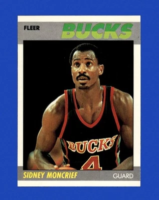 1987-88 Fleer Set-Break # 76 Sidney Moncrief NM-MT OR BETTER *GMCARDS* - Image 1 of 2