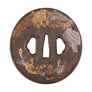 Handmade Zinc Alloy Tsuba For Japanese Samurai Katana Wakizashi Tanto Sword - Picture 1 of 1