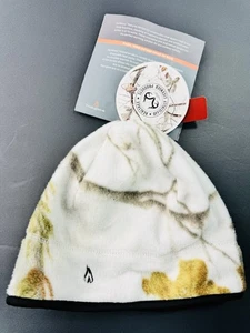 Realtree APS Camo Fleece Cap Skull Cap Warm Hunting White Beanie Hat HEATED NEW - Picture 1 of 8
