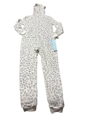 Traje Unión Leopardo Niñas - Pijama con Capucha Cat & Jack Gris/Blanco Talla M Foto 1 de 4