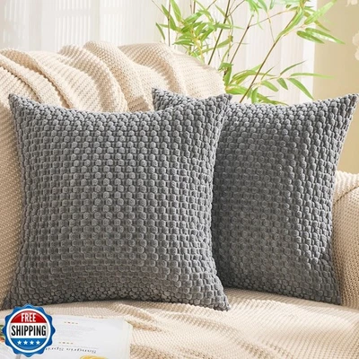 GAWAMAY Decorative Throw Pillow Covers 16x16 Inch Set of 2 for Living Room Co - Image 1 of 4