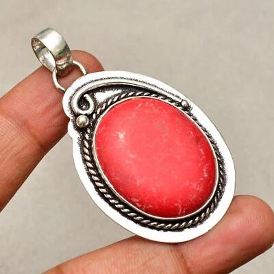 Ciondolo gioiello in argento sterling 925 fatto a mano con pietra preziosa co... - Immagine 1 di 4