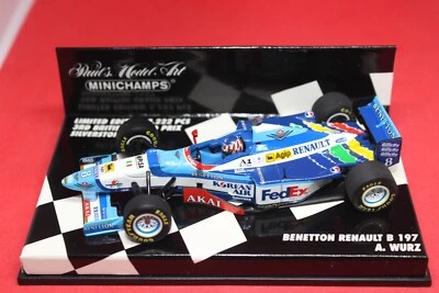 1/43 Benetton Renault B197 (1997) - #8 A. Wurz - MINICHAMPS - Immagine 1 di 3