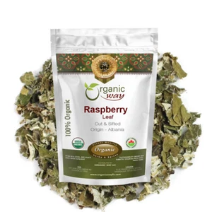 Organic Way Raspberry Leaf Cut & Sifted - Organic, Kosher & USDA Certified - Picture 1 of 12