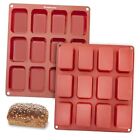  Silicone Mini Loaf Pan - [2PK] 12 Cavity One Size Petite Loaf [12-Cup] 2-Pack