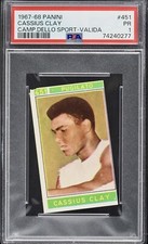 1967-68 Cassius Clay Panini Campioni Dello Sport #451 Valida Card PSA 1 MUHAMMAD