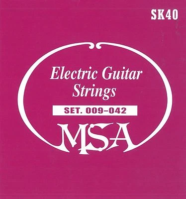 Gitarrensaiten- drei Satz - Markenqualität - E-Gitarre - Stärke 009-042 - SK40