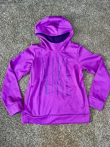 Nike Dri-Fit Girl’s Purple Pullover Hoodie Sweatshirt Size Large NIKE - Picture 1 of 5