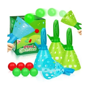 Outdoor Indoor Game Activities for Kids, Pop-Pass-Catch Ball Game with 4 Catc... - Picture 1 of 6