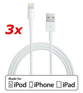 3 Pack 3ft MFI-Certified USB Charger Cable for Apple iPhone 14 13 12 11 Plus XR - Picture 1 of 1