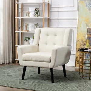 Velvet Accent Chair Upholstered Living Room Chairs Sofa Armchairs Reading Chairs - Picture 1 of 121