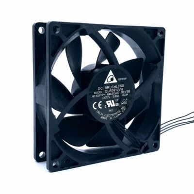 DELTA QUR0912VH 92mm 92*92*25mm 12V 0.60A 4 lines pwm 800-4000RPM cooling fan - Image 1 of 4