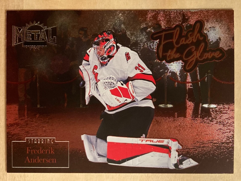 2022-23 SkyBox Metal Universe Flash the Glove Frederik Andersen #FL-9 - Image 1 of 1