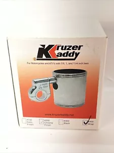 Kruzer Kaddy Chrome Finish 400 Wrap Motorcycle & ATV Cup Holder Brand New - Foto 1 di 6