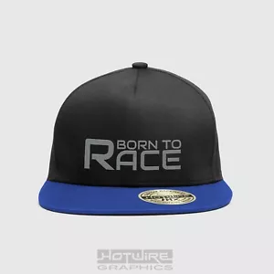 Gorra Snap-Back (Flat Peak) - Motocross premium, MX, Born to Race. HOTWIRE-MX - Imagen 1 de 4